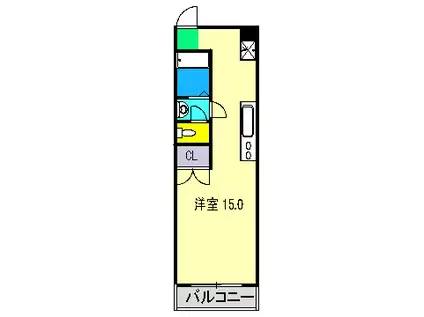 香南ビル(ワンルーム/7階)の間取り写真