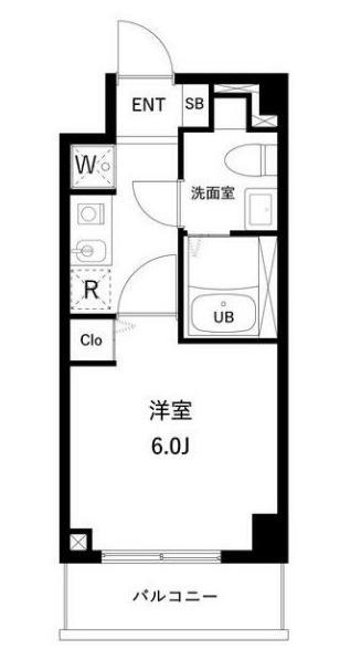 アーバンパーク妙典(1K/1階)の間取り写真