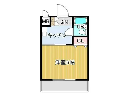 サンハイム高島平(1K/1階)の間取り写真