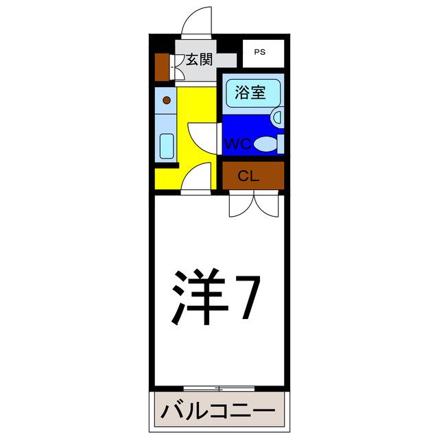 カサ コモダ6(1K/1階)の間取り写真