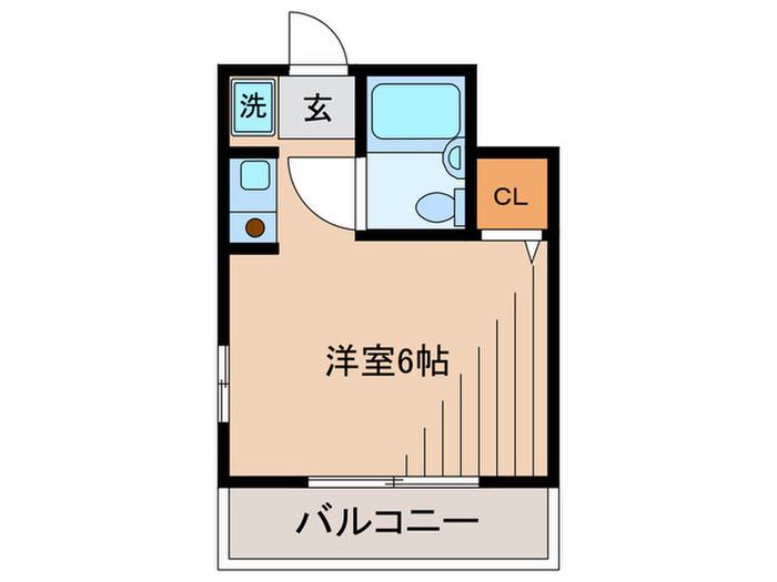 ドリームマンション(ワンルーム/3階)の間取り写真