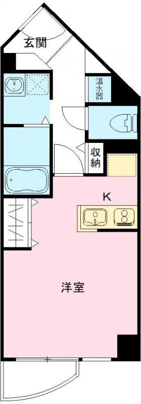 パークナードフィット田園調布(ワンルーム/5階)の間取り写真