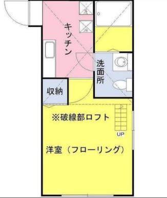 STAGE東立石(1K/2階)の間取り写真