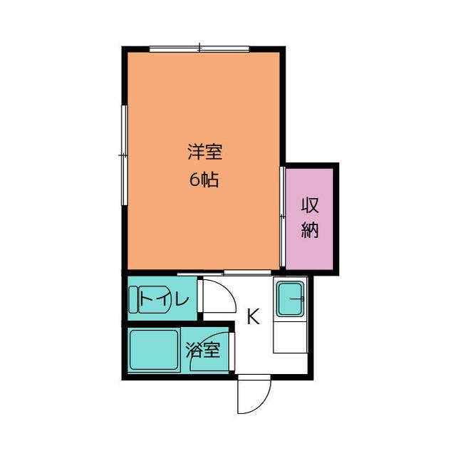 丸正コーポ(1K/1階)の間取り写真