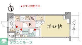 アンジュプレイス三鷹(1K/2階)の間取り写真