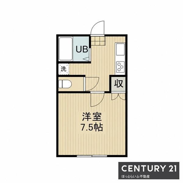 エバハウス池畑(1K/3階)の間取り写真