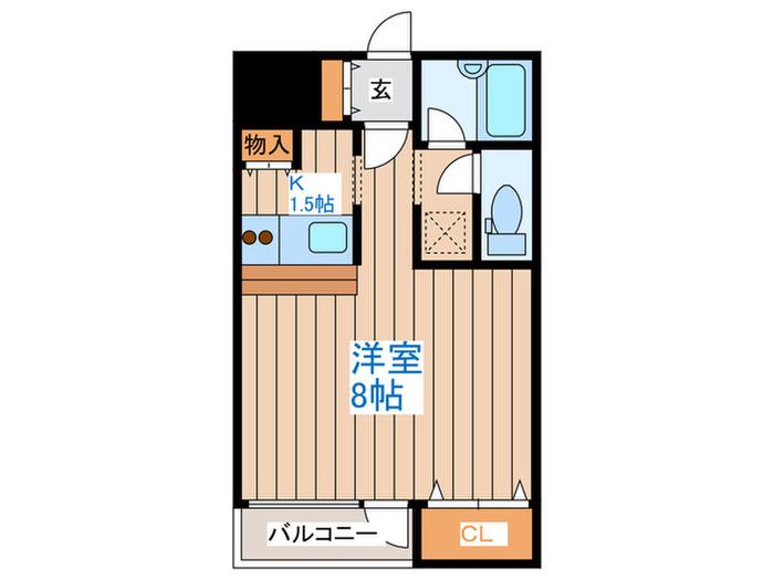 サンシャインシティ弐番館(1K/4階)の間取り写真