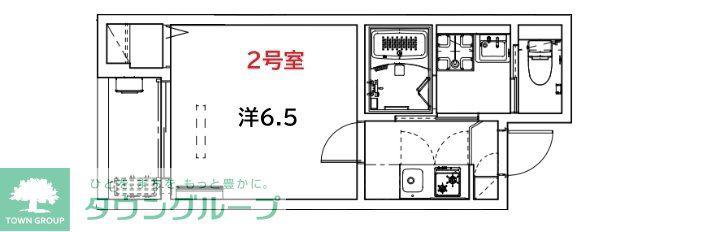 LE DE LA MAIN ELEVEE HIGASHIUR(1K/3階)の間取り写真
