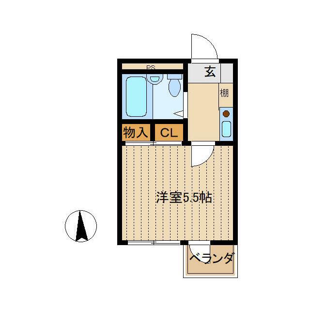 ATパレス(1K/3階)の間取り写真