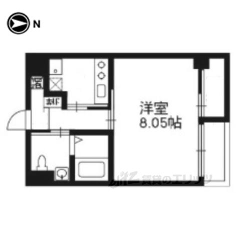 KEIZ FIVE(1K/4階)の間取り写真
