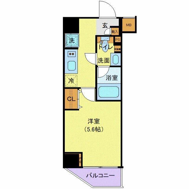 LOG桜木町CLASSIC(1K/5階)の間取り写真