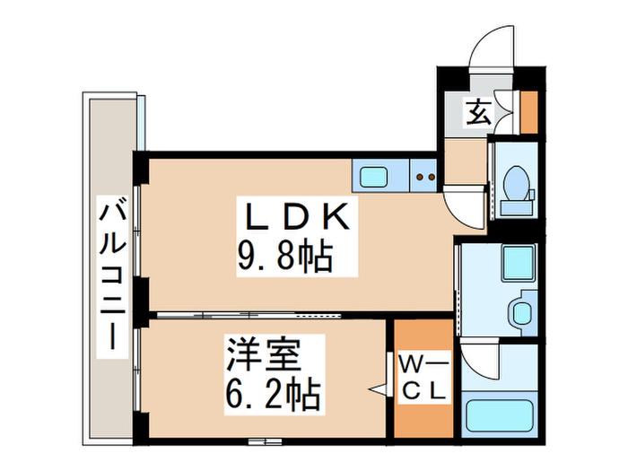 アノンテラス青葉台(1LDK/3階)の間取り写真