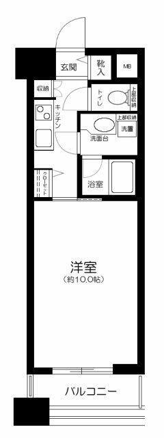 アヴァンティーク銀座2丁目(1K/7階)の間取り写真