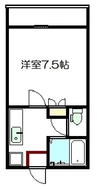 ベルトピア金沢4(1K/3階)の間取り写真