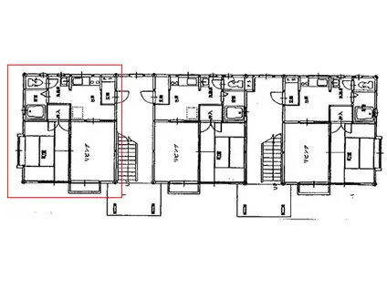 メゾンビュー(2K/2階)の間取り写真