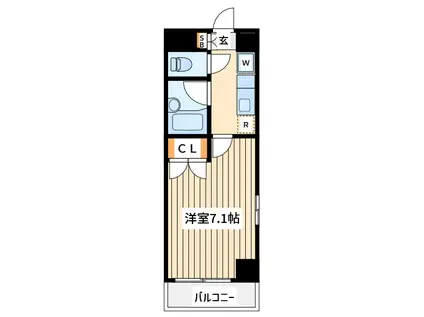 マモール川崎Ⅱ(1K/5階)の間取り写真