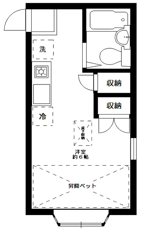 コーポサラス 1階階 間取り