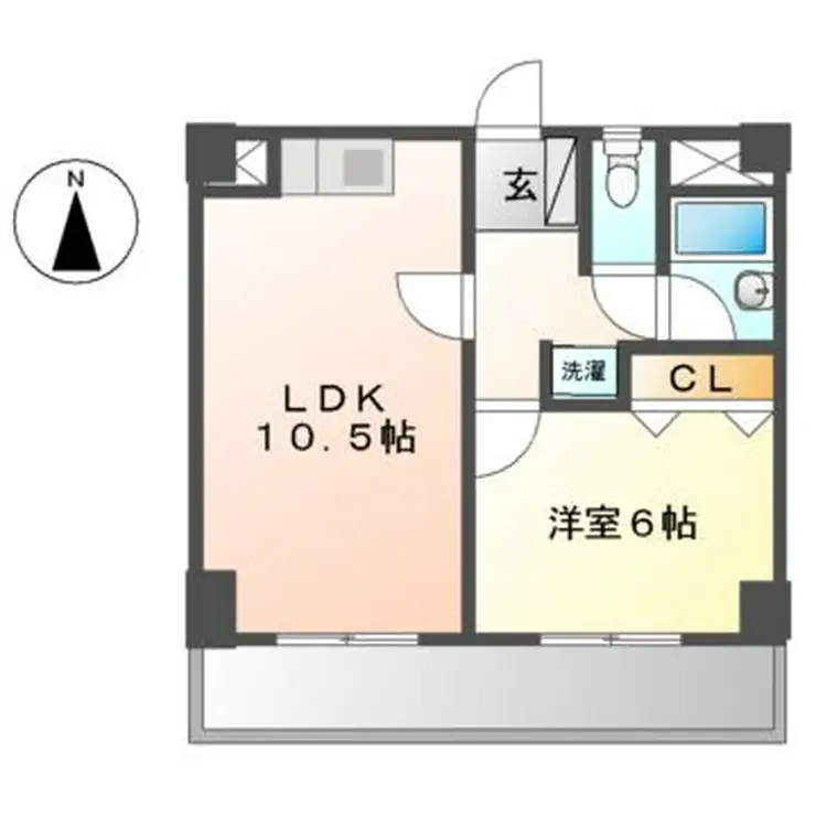 レオパレスヴィハール南六郷 4階階 間取り