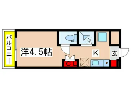 クライアント百合ヶ丘(1K/3階)の間取り写真