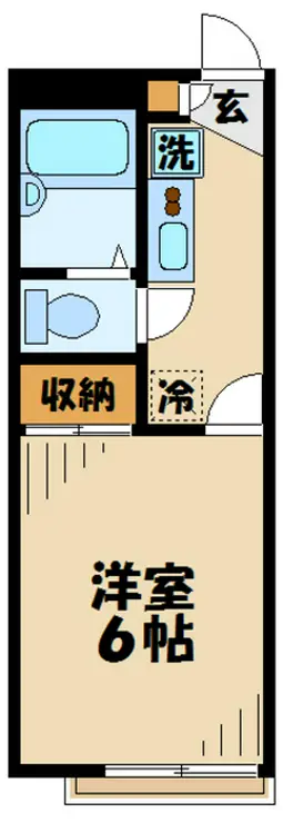 レオパレスルミエール 1階階 間取り