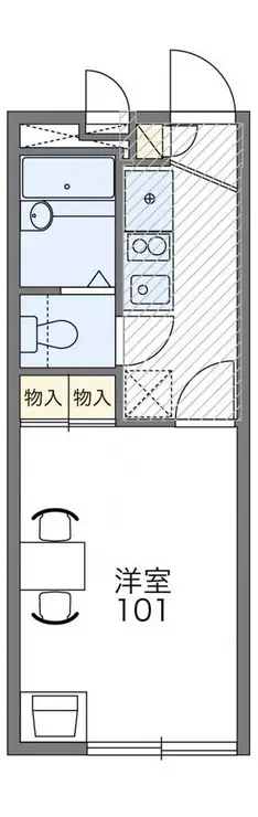 レオパレスタナベ 3階階 間取り