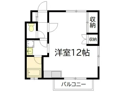 セイレジデンス(ワンルーム/2階)の間取り写真