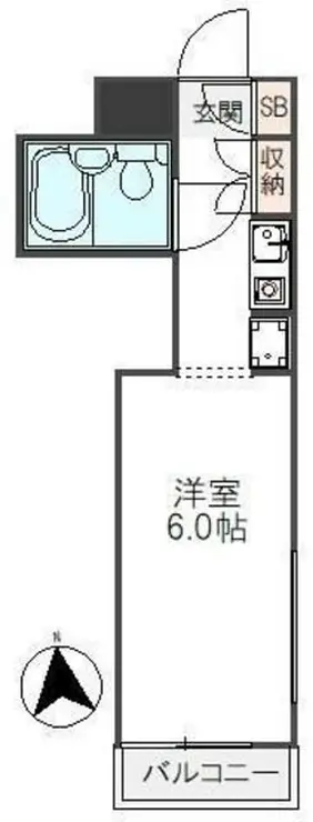 スカイコート生田 1階階 間取り