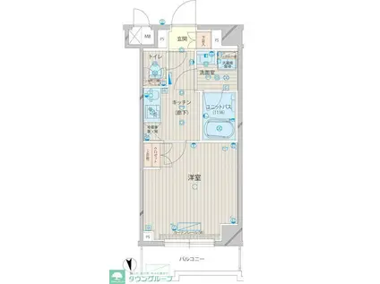 ルーブル上板橋(1K/3階)の間取り写真