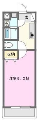 マンション秀(1K/1階)の間取り写真
