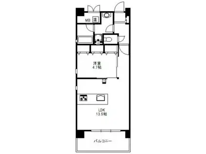 イル・ルビコーネ(1LDK/3階)の間取り写真