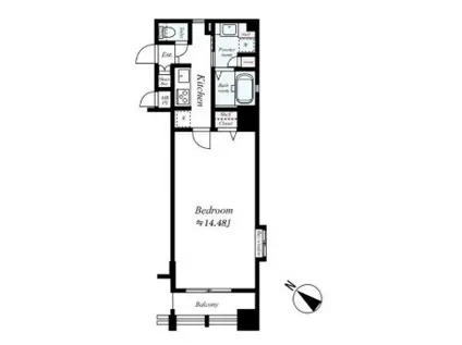 サヴォイ ジ アトリウム(1K/3階)の間取り写真