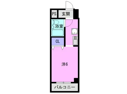 藤和シティコープ伝馬通(1K/3階)の間取り写真