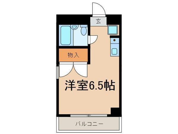 ドエル新小岩(ワンルーム/2階)の間取り写真