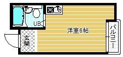 プレアール古市駅前(ワンルーム/2階)の間取り写真