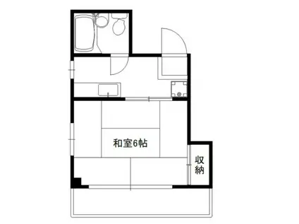メゾン町田(1K/2階)の間取り写真
