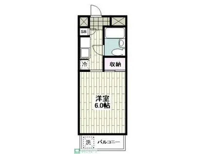 カーサ レオーネ(ワンルーム/3階)の間取り写真