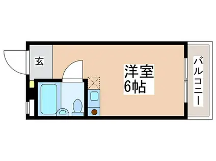 NICアーバンスピリッツ中野(ワンルーム/2階)の間取り写真