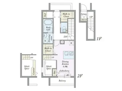MY STYLE VINTAGE 瀬谷壱番館(1DK/2階)の間取り写真