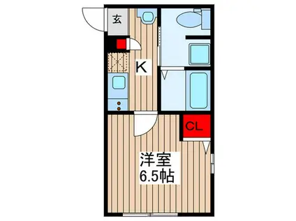 コート関町北(1K/3階)の間取り写真