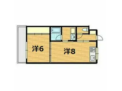 第39オーシャンハイツ(1LDK/2階)の間取り写真