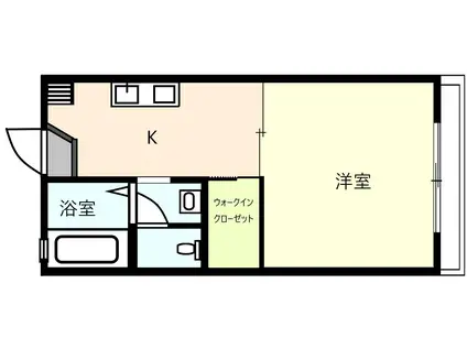 グランシードI番館(1K/1階)の間取り写真