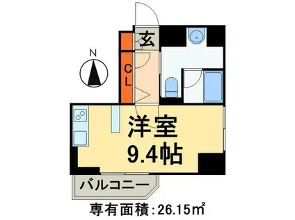 UNREVE秋葉原(ワンルーム/3階)の間取り写真