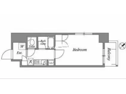 N-FLATS町田(1K/10階)の間取り写真