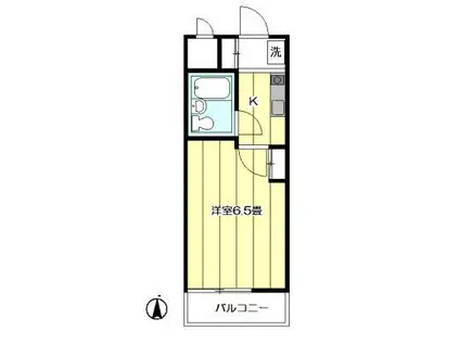 フラッツ目白(1K/3階)の間取り写真