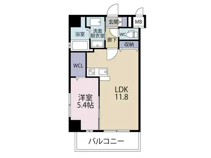 パークテラス浅生(1LDK/3階)の間取り写真