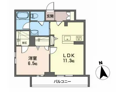 COCO MAISON(1LDK/2階)の間取り写真
