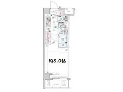 リヴシティ成増ミュジオ(1K/1階)の間取り写真