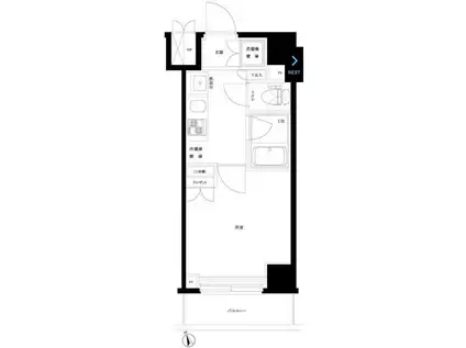 ルーブル高津(1K/4階)の間取り写真