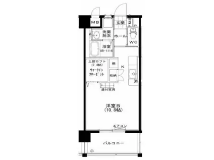  パロス バーデス APT(ワンルーム/5階)の間取り写真