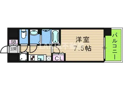 TOYOTOMI STAY PREMIUM ABENO TENNOJI(1K/5階)の間取り写真